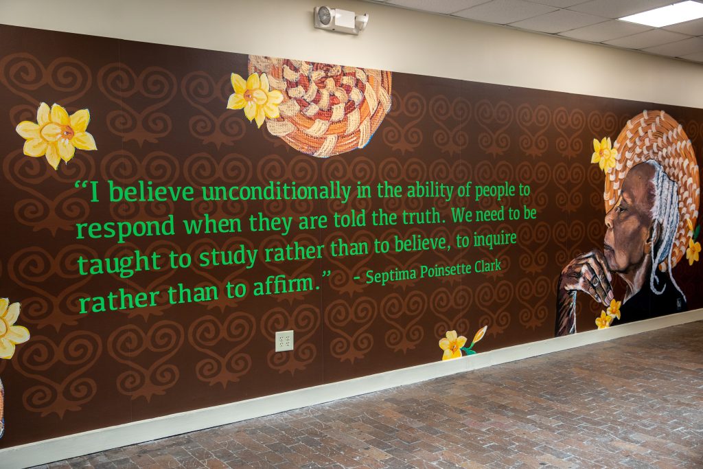 Mural of Septima Clark